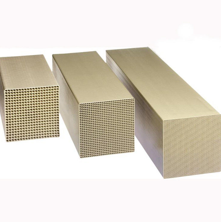 100 Or 200 Cell Cordierite Honeycomb Ceramic Catalyst Substrate Carrier Nox Reduction